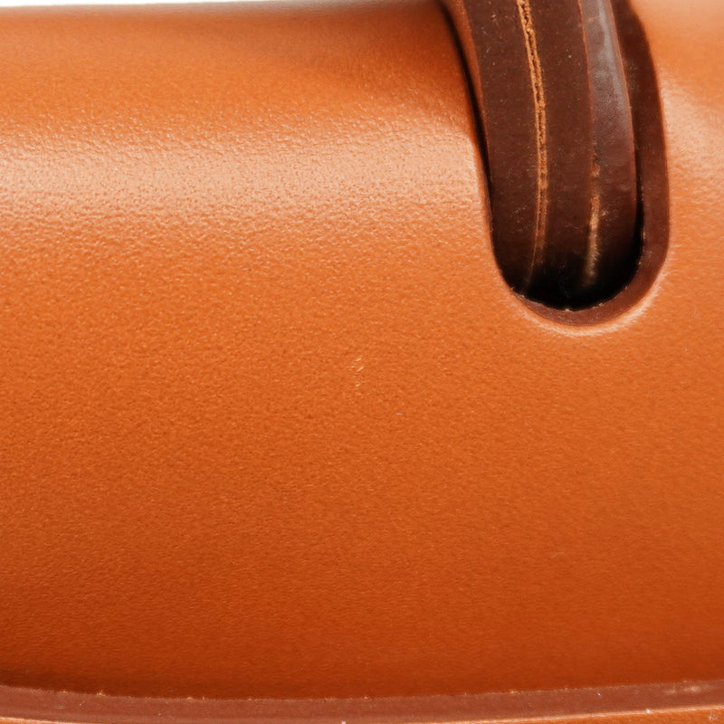 【6fa1217】エルメス ハンドバッグ エールバックジップPM トワルベルリンス ブラック ナチュラル シルバー金具 K刻印【中古】レディース