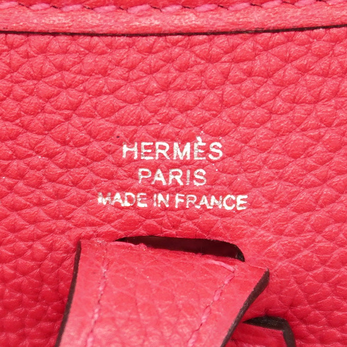 【6fa1219】エルメス ショルダーバッグ エヴリンTPM トリヨンノビーヨ フランボワーズ シルバー金具 Y刻印【中古】レディース