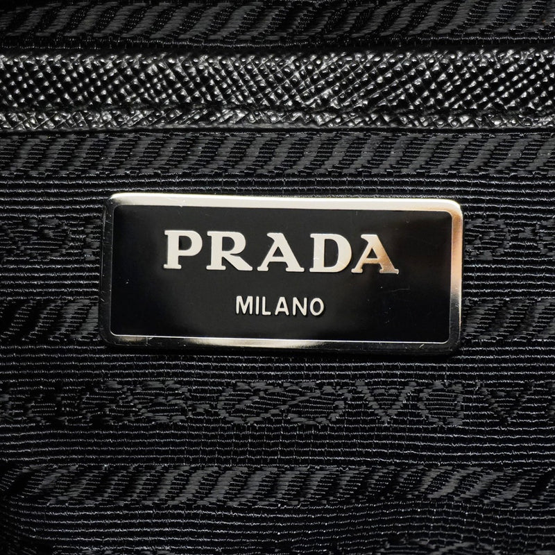 【6fa1222-k】プラダ リュック・デイパック テスート ナイロン ブラック シルバー金具【中古】レディース