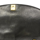 【6fa1228】シャネル ショルダーバッグ ダイアナ チェーンショルダー ラムスキン ブラック ゴールド金具【中古】レディース