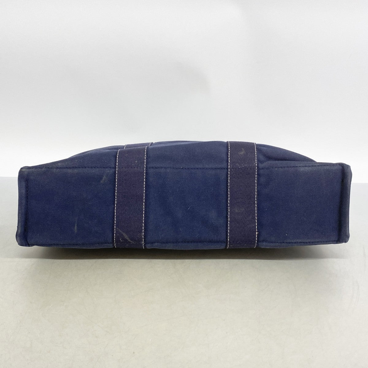 【6fa1231】エルメス トートバッグ ドーヴィルMM キャンバス ネイビー シルバー金具【中古】メンズ レディース ユニセックス