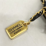 【6fa1233】シャネル ショルダーバッグ マトラッセ チェーンショルダー ラムスキン ブラック ゴールド金具【中古】レディース