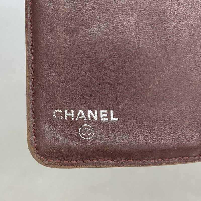 【6fa1234】シャネル 長財布 マトラッセ ラムスキン ブラック シルバー金具【中古】レディース