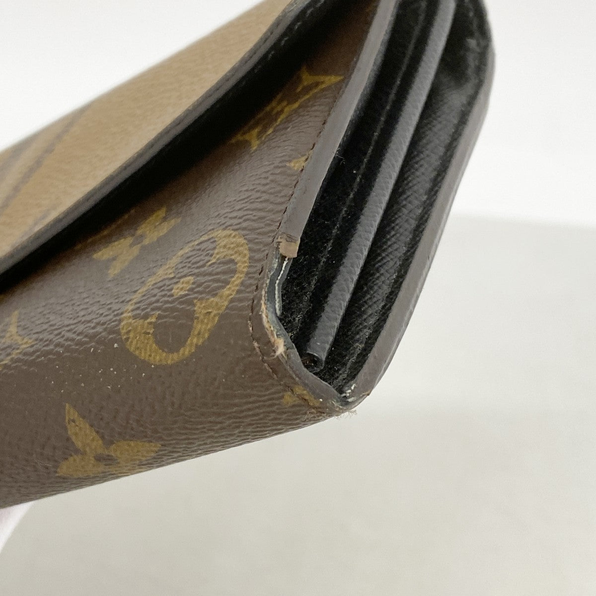 【6fa1239】ルイヴィトン 長財布 モノグラム・リバース ポルトフォイユサラ M80726 ブラウン【中古】レディース