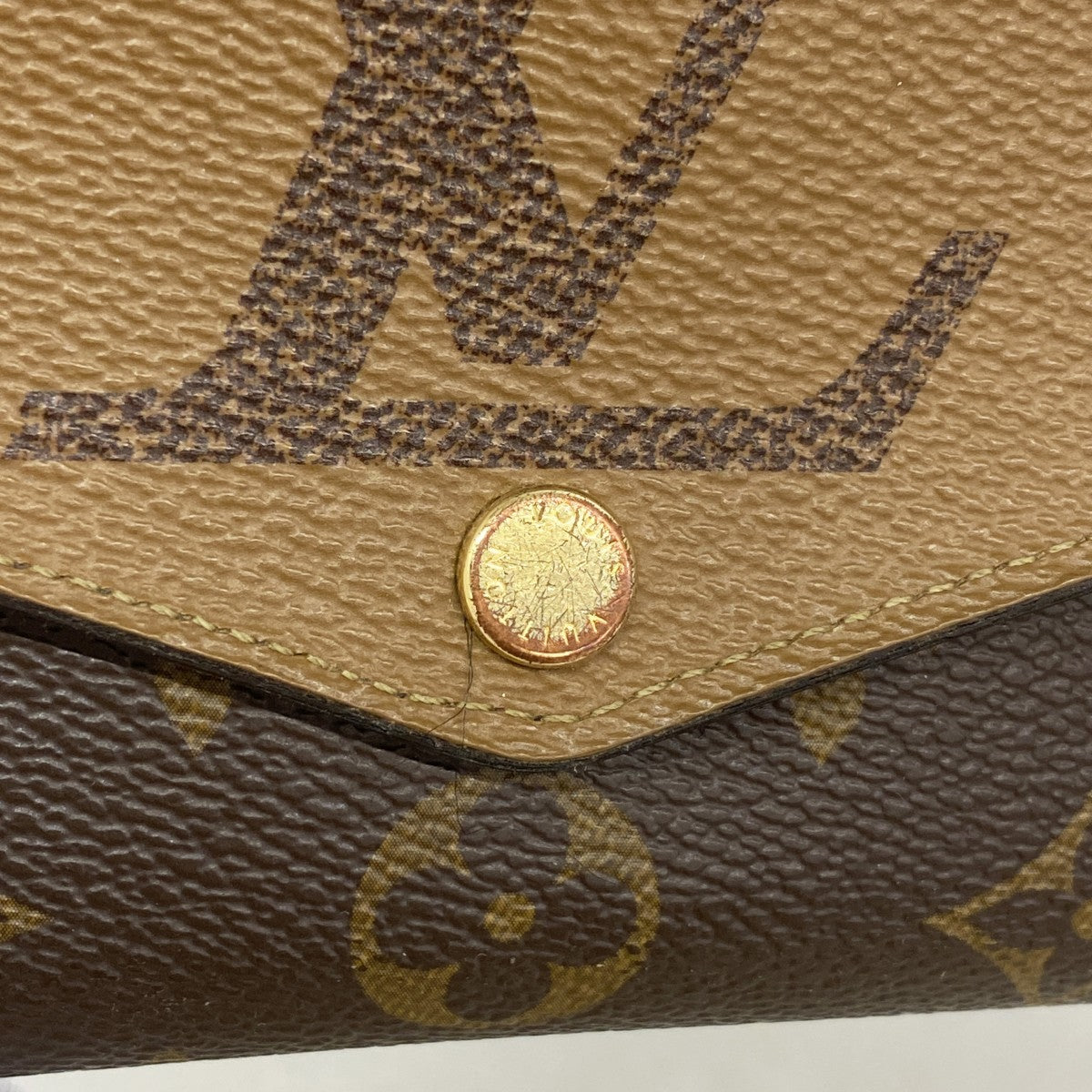 【6fa1239】ルイヴィトン 長財布 モノグラム・リバース ポルトフォイユサラ M80726 ブラウン【中古】レディース
