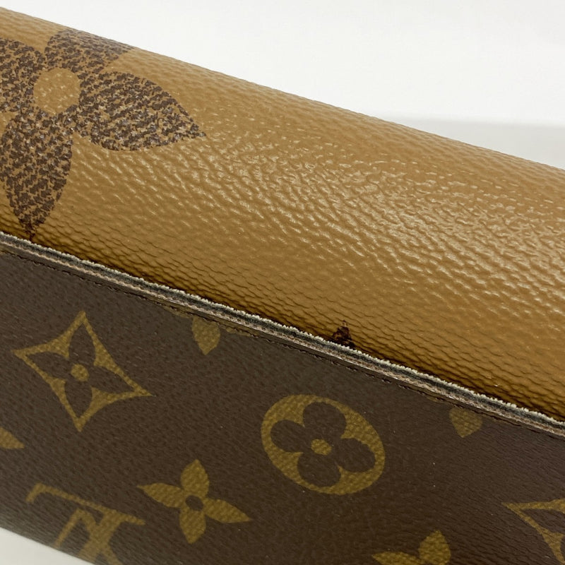 【6fa1239】ルイヴィトン 長財布 モノグラム・リバース ポルトフォイユサラ M80726 ブラウン【中古】レディース