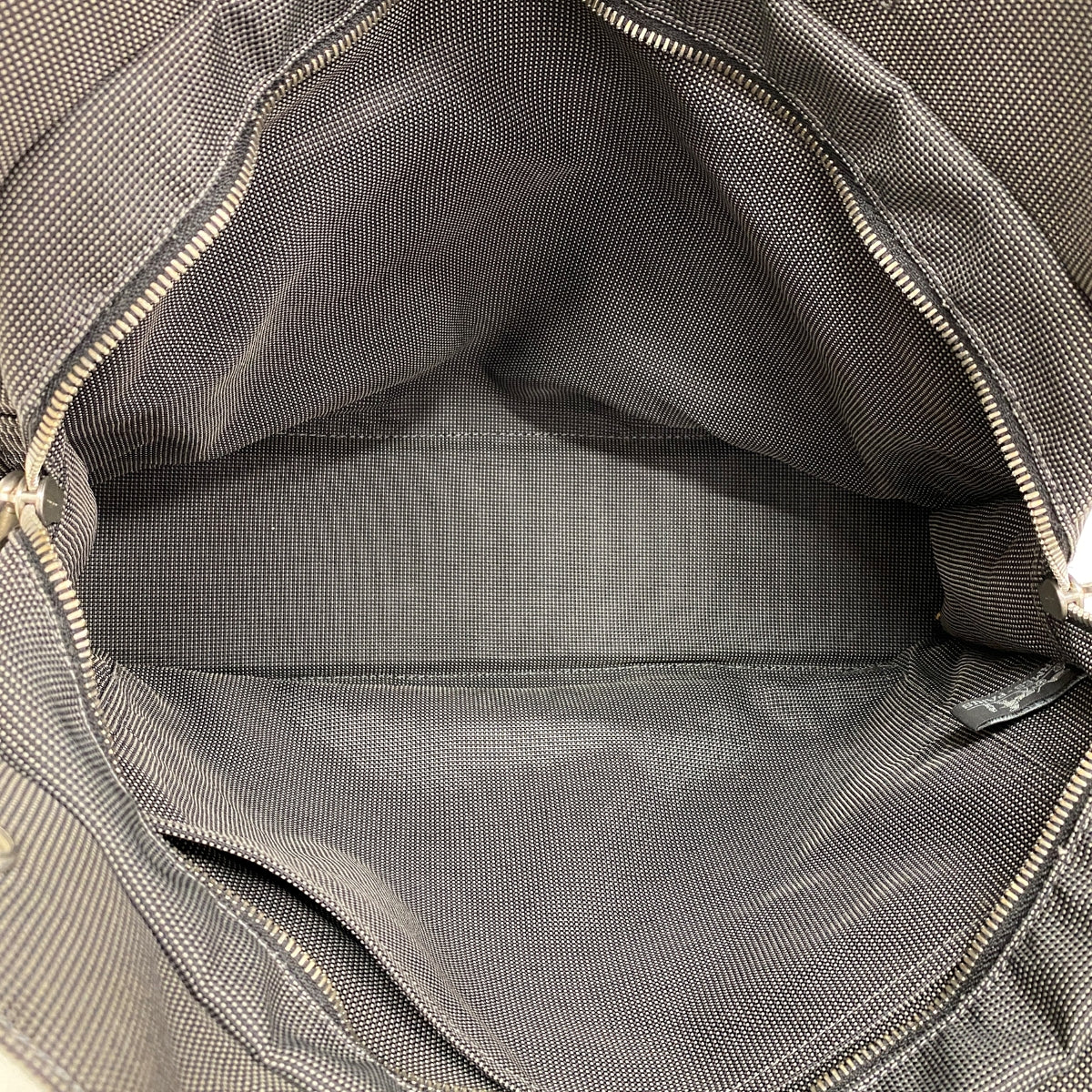 【6fa1241】エルメス トートバッグ エールラインMM キャンバス グレー シルバー金具【中古】メンズ レディース ユニセックス
