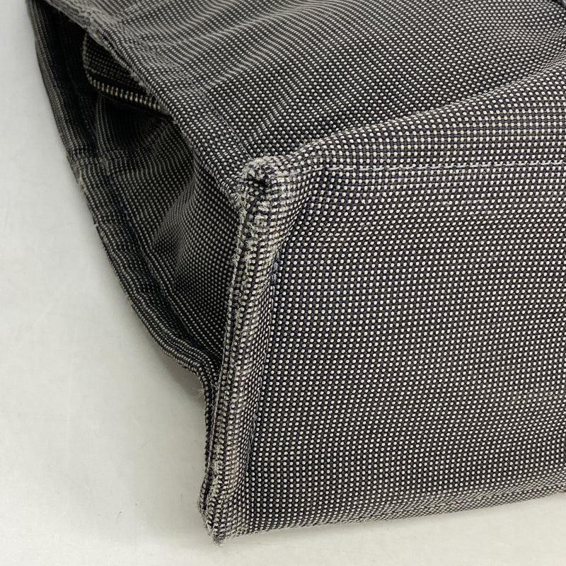 【6fa1241】エルメス トートバッグ エールラインMM キャンバス グレー シルバー金具【中古】メンズ レディース ユニセックス