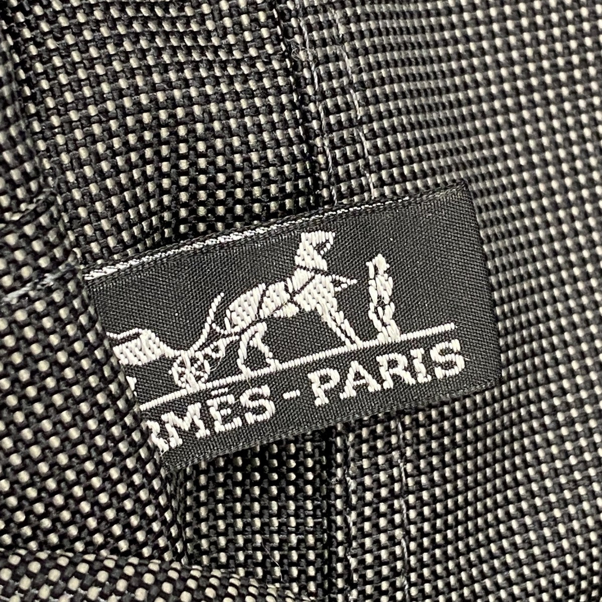 【6fa1241】エルメス トートバッグ エールラインMM キャンバス グレー シルバー金具【中古】メンズ レディース ユニセックス