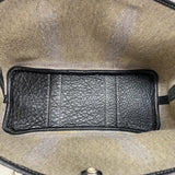 【6fa1242】エルメス トートバッグ ガーデンパーティTPM トワルアッシュ ブラック ベージュ シルバー金具 □I刻印 2wayバッグ【中古】レディース