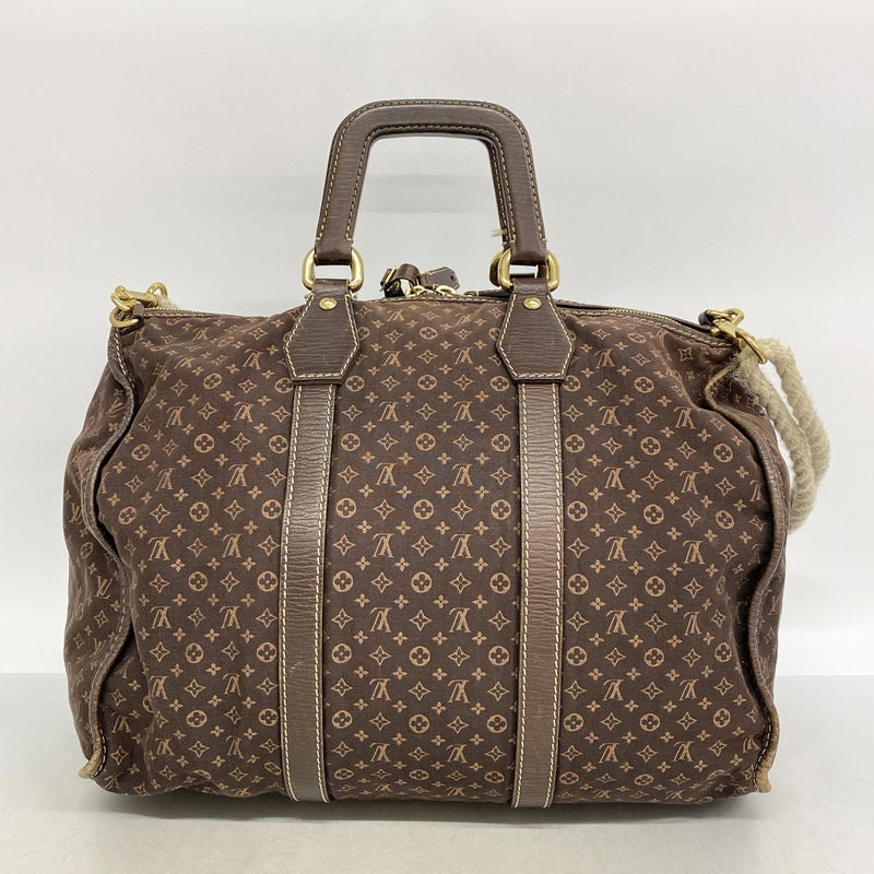 【6fa1243】ルイヴィトン ボストンバッグ モノグラム・ミニラン キーポル45 M40019 エベヌ 2wayバッグ【中古】レディース