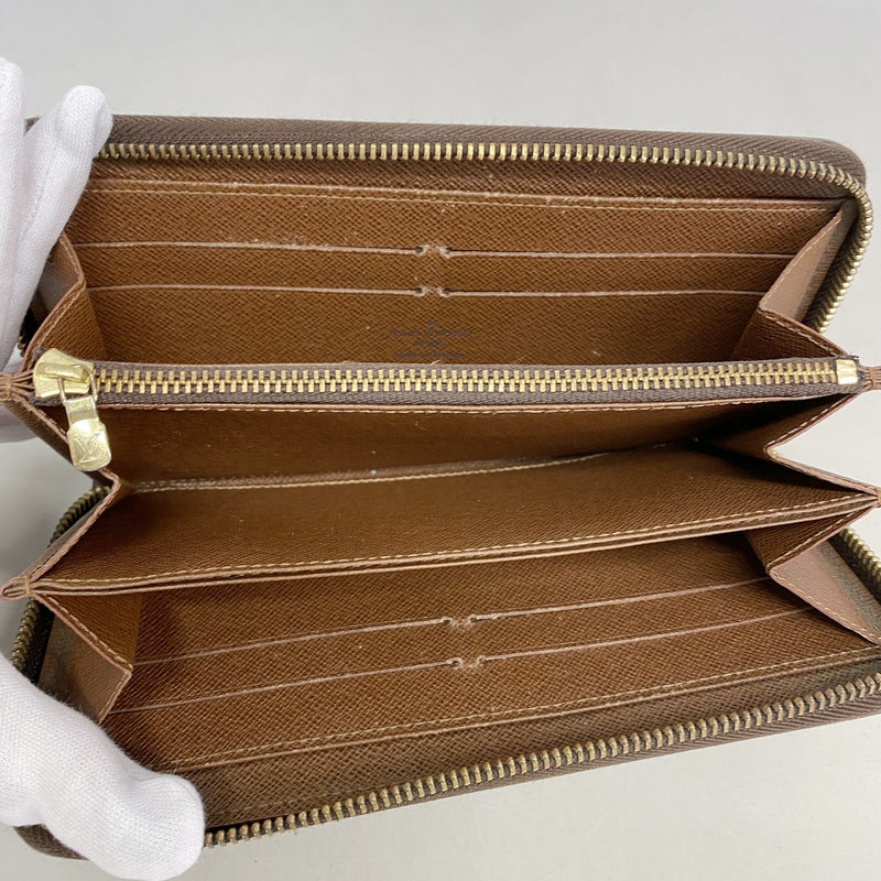 【6fa1248】ルイヴィトン 長財布 モノグラム ジッピーウォレット M60017 ブラウン【中古】メンズ レディース ユニセックス