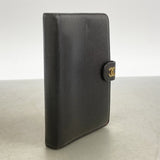 【6fa1251】シャネル 手帳カバー レザー ブラック ゴールド金具【中古】レディース