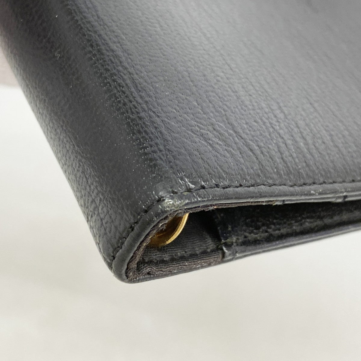 【6fa1251】シャネル 手帳カバー レザー ブラック ゴールド金具【中古】レディース