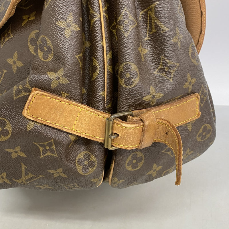 【6fa1254】ルイヴィトン ショルダーバッグ モノグラム ソミュール43 M42252 ブラウン【中古】レディース