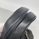 【6fa1261-k】シャネル ハンドバッグ マトラッセ チェーンショルダー インザミックス レザー ブラック ゴールド金具 2wayバッグ【中古】レディース