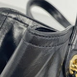 【6fa1261-k】シャネル ハンドバッグ マトラッセ チェーンショルダー インザミックス レザー ブラック ゴールド金具 2wayバッグ【中古】レディース