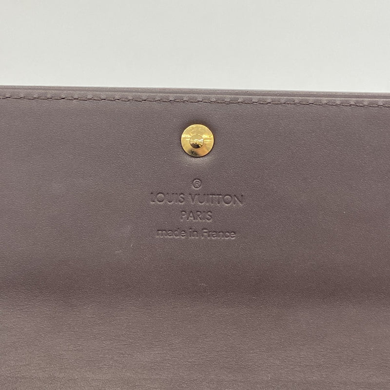 【6fa1270-k】ルイヴィトン 長財布 ヴェルニ ポルトフォイユサラ M93524 アマラント【中古】レディース