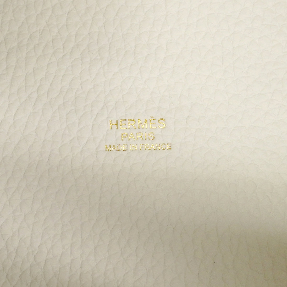 【6fa1272】エルメス ハンドバッグ ピコタンロックPM トリヨンクレマンス ホワイト ゴールド金具 W刻印【中古】レディース