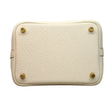 【6fa1272】エルメス ハンドバッグ ピコタンロックPM トリヨンクレマンス ホワイト ゴールド金具 W刻印【中古】レディース