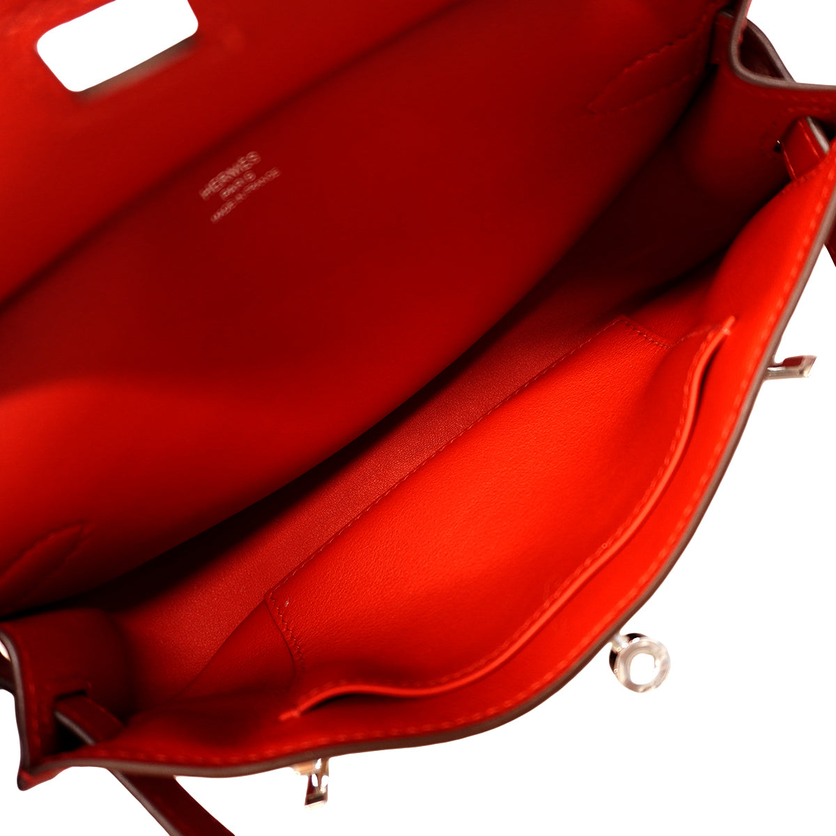 【6fa1273】エルメス ショルダーバッグ ジプシエールミニ スイフト ルージュピマン シルバー金具 B刻印【中古】レディース