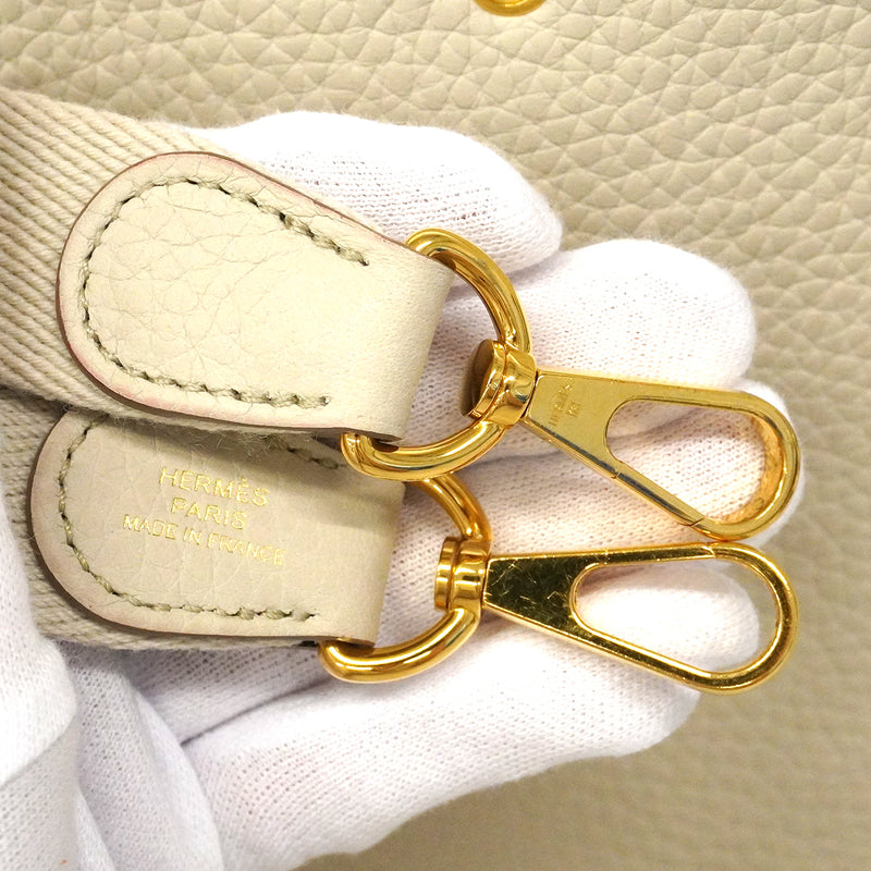 【6fa1274】エルメス ショルダーバッグ エヴリンTPM トリヨンクレマンス べトン ゴールド金具 B刻印【中古】レディース