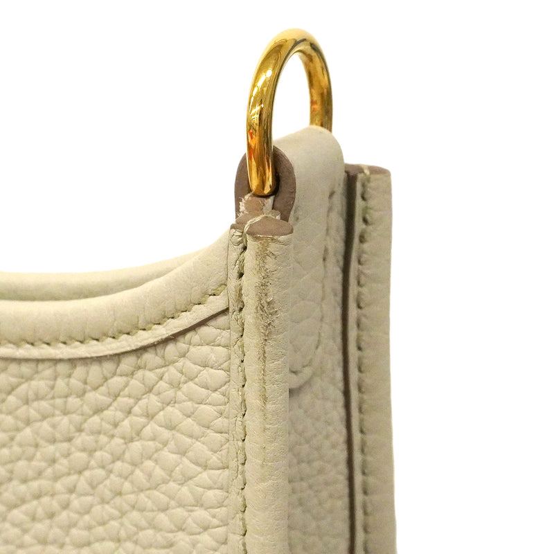 【6fa1274】エルメス ショルダーバッグ エヴリンTPM トリヨンクレマンス べトン ゴールド金具 B刻印【中古】レディース