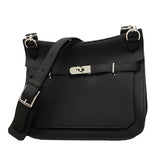 【6fa1276】エルメス ショルダーバッグ ジプシエール28 トリヨンクレマンス ブラック シルバー金具 Z刻印【中古】レディース