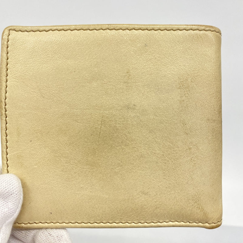 【6fa1277】グッチ 財布 190435 レザー ベージュ【中古】メンズ