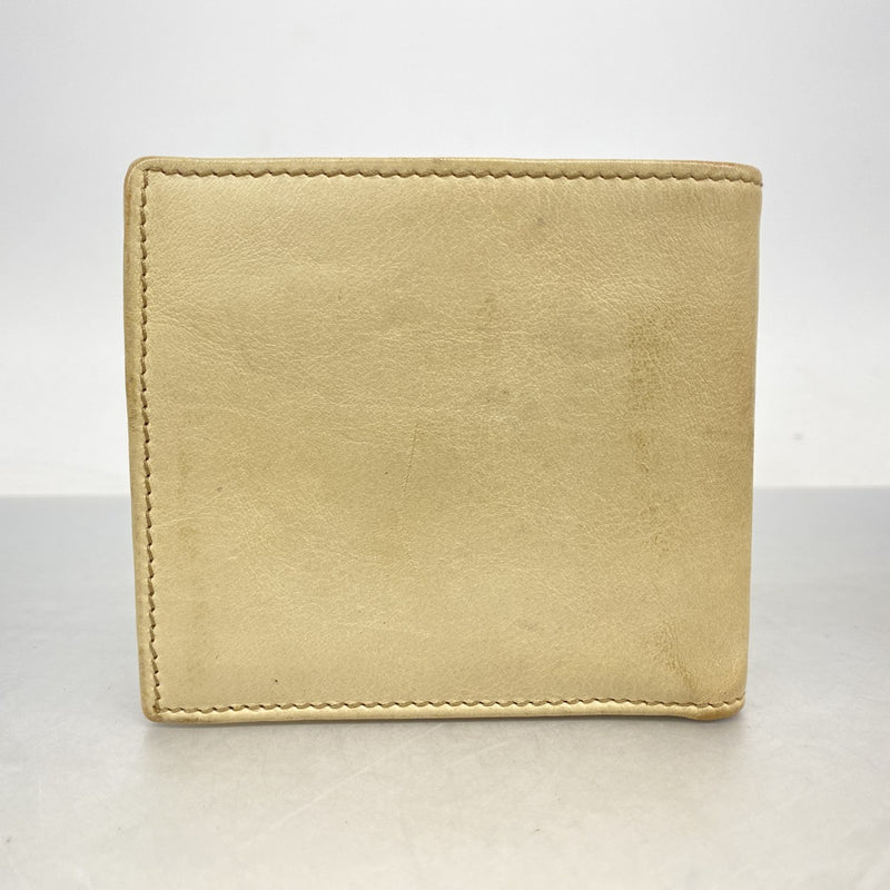 【6fa1277】グッチ 財布 190435 レザー ベージュ【中古】メンズ