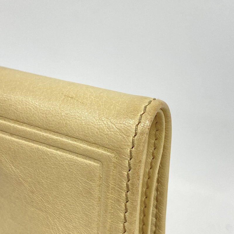 【6fa1277】グッチ 財布 190435 レザー ベージュ【中古】メンズ