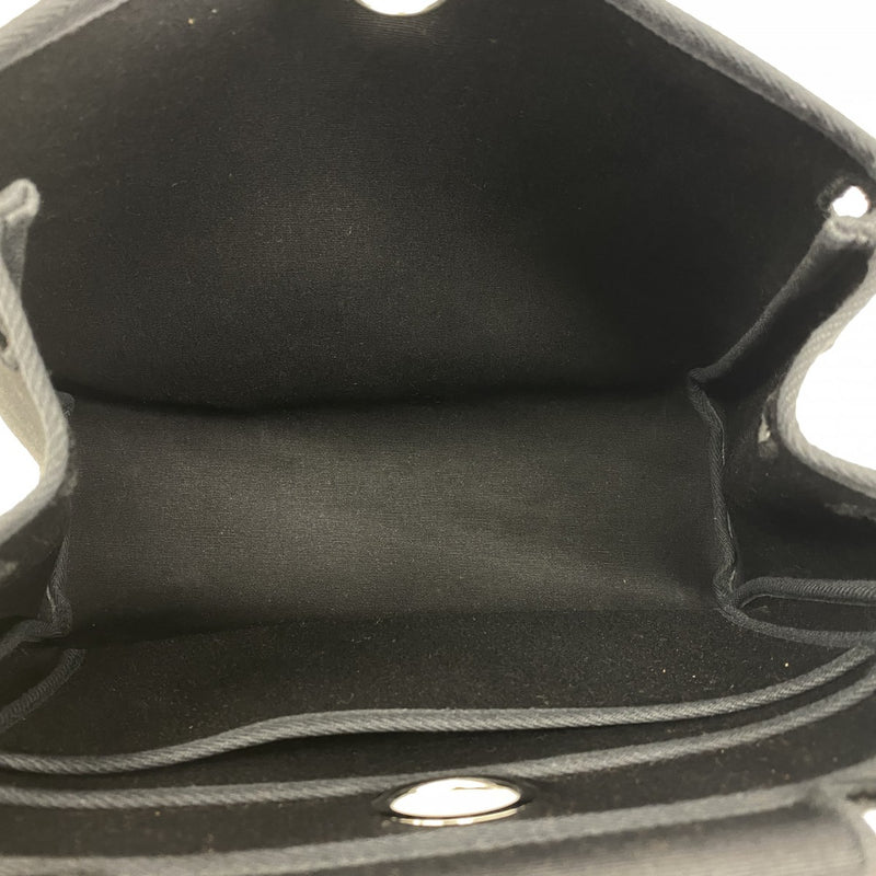 【6fa1278】エルメス ハンドバッグ エールバックPM トワルアッシュ ナチュラル シルバー金具 □E刻印【中古】レディース