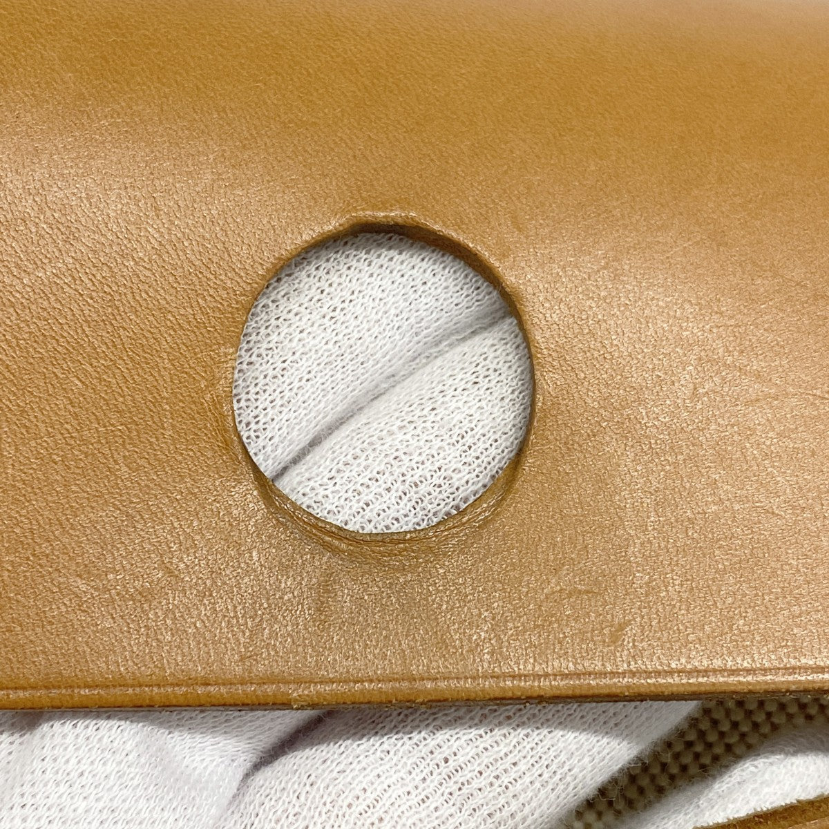 【6fa1278】エルメス ハンドバッグ エールバックPM トワルアッシュ ナチュラル シルバー金具 □E刻印【中古】レディース
