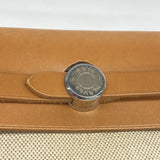 【6fa1278】エルメス ハンドバッグ エールバックPM トワルアッシュ ナチュラル シルバー金具 □E刻印【中古】レディース