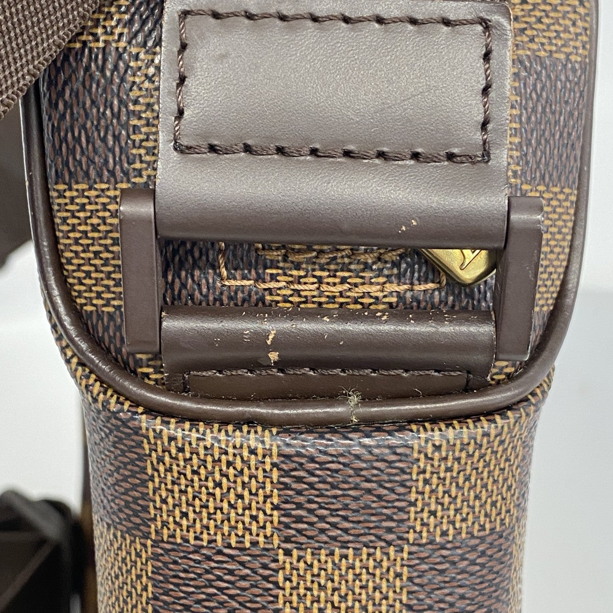 【6fa1282】ルイヴィトン ショルダーバッグ ダミエ オラフPM N41442 エベヌ【中古】レディース