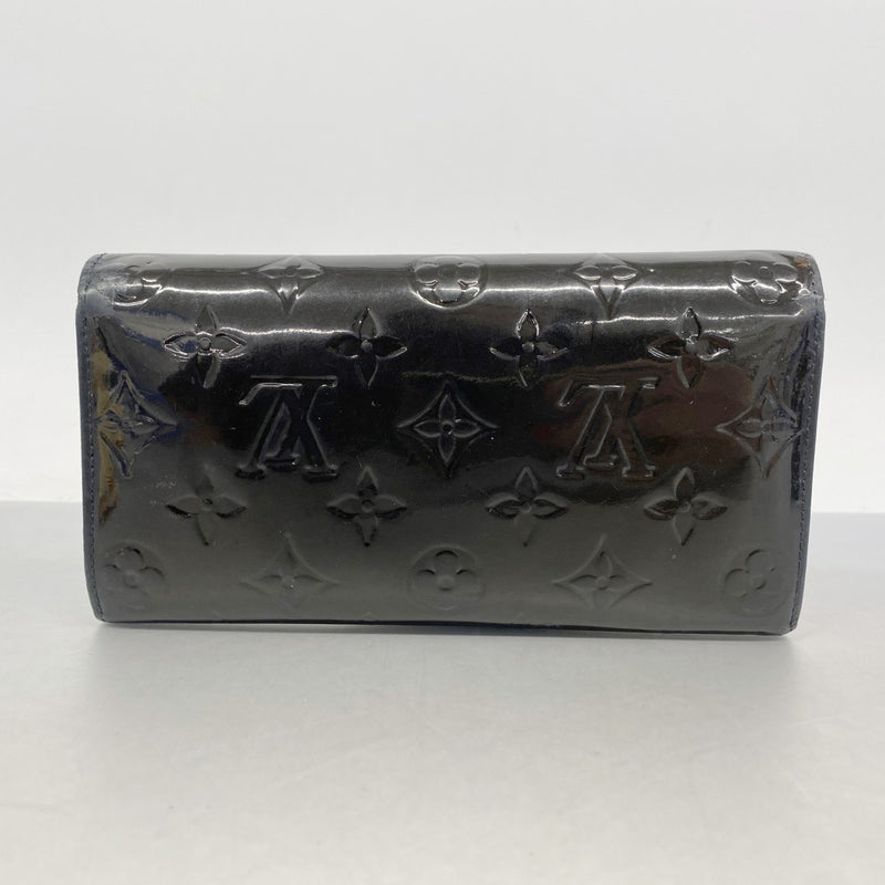 【6fa1285】ルイヴィトン 長財布 ヴェルニ ポルトフォイユサラ M91464 ブルーアンフィニ【中古】レディース