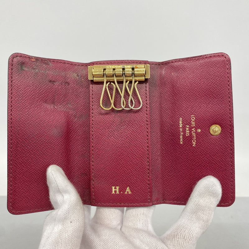 【6fa1296】ルイヴィトン キーケース モノグラム ミュルティクレ4 M60705 フューシャ【中古】レディース