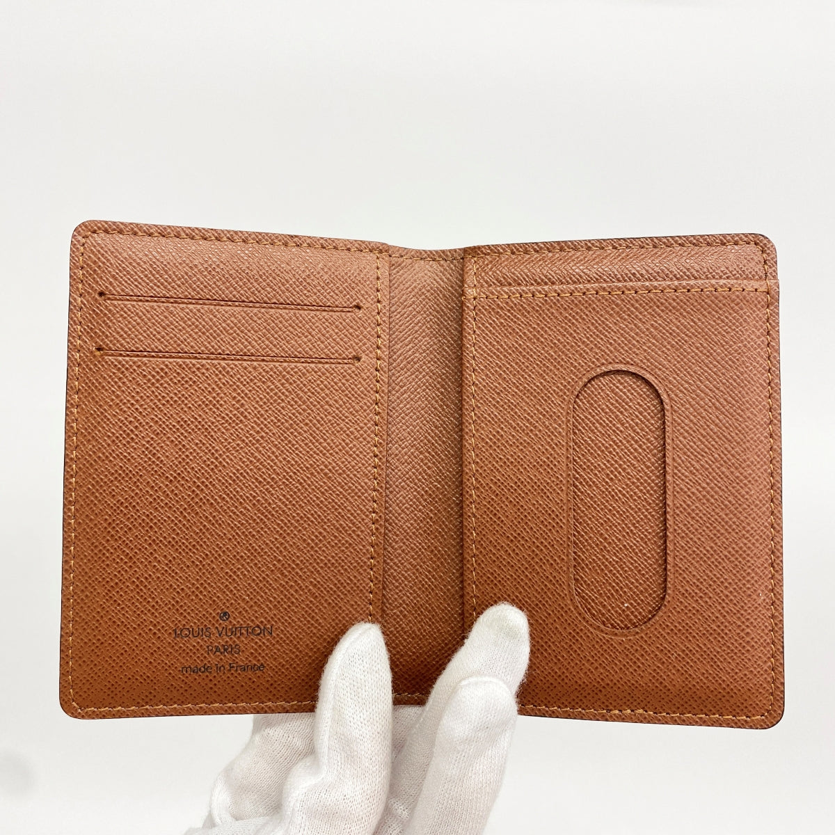 【6fa1304】ルイヴィトン カードケース モノグラム ポルトカルトパスヴェルティカル M66541 ブラウン【中古】メンズ レディース ユニセックス
