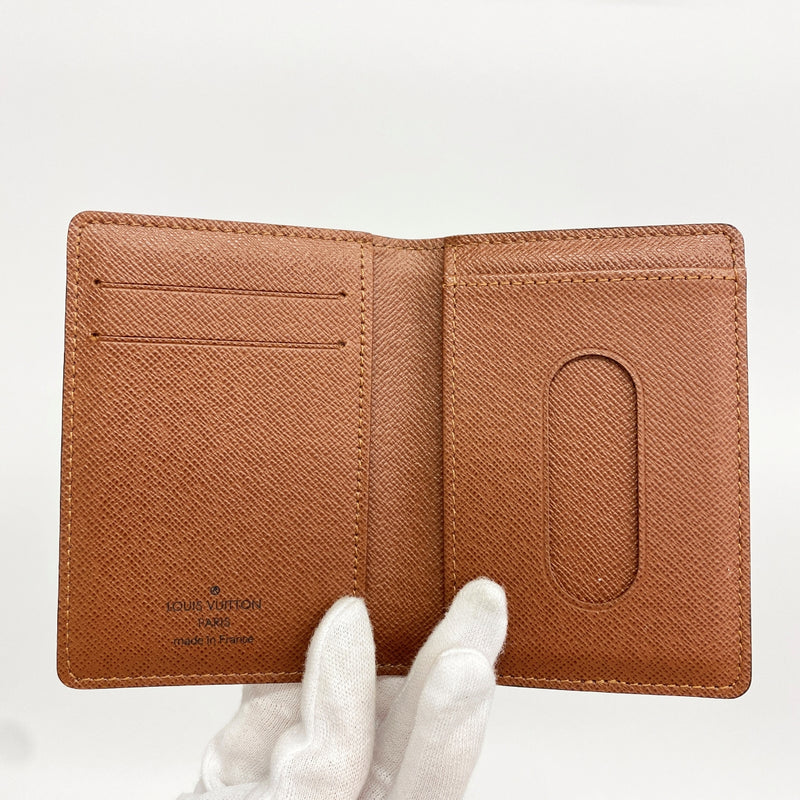 【6fa1304】ルイヴィトン カードケース モノグラム ポルトカルトパスヴェルティカル M66541 ブラウン【中古】メンズ レディース ユニセックス
