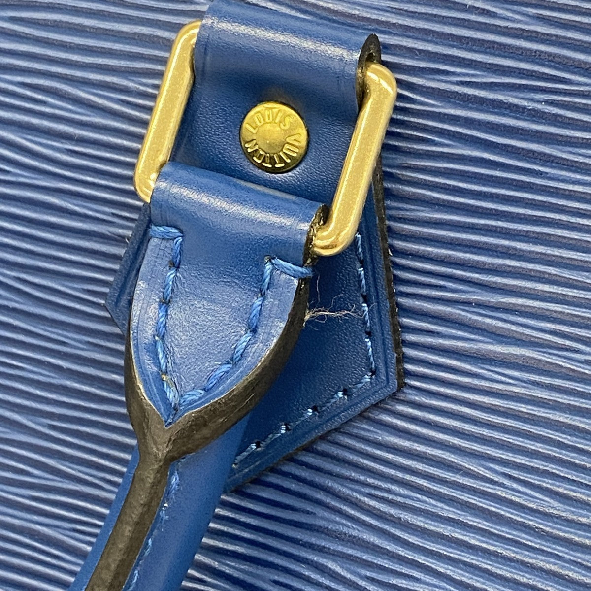 【6fa1311】ルイヴィトン ハンドバッグ エピ スピーディ25 M43015 トレドブルー【中古】レディース
