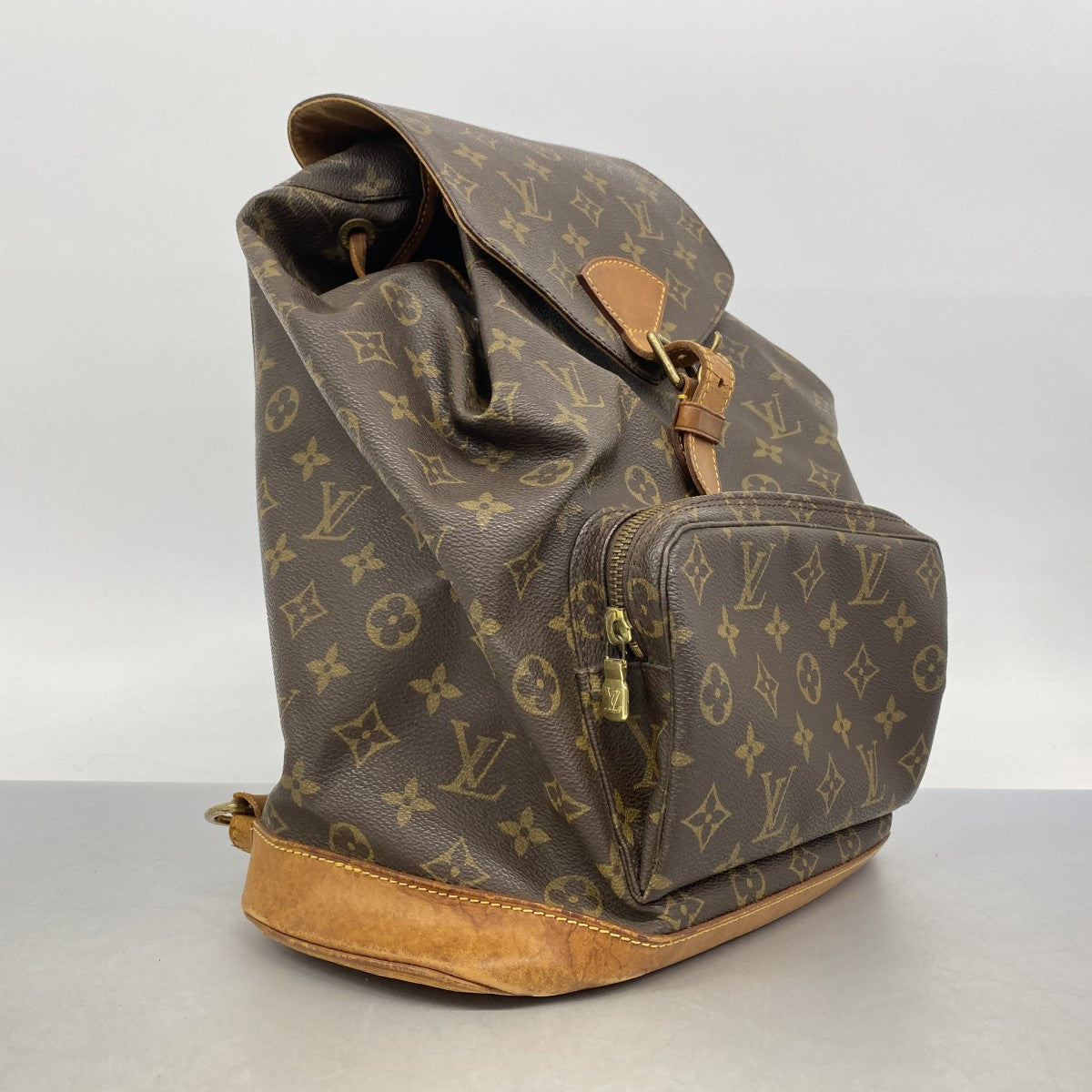 【6fa1315】ルイヴィトン リュック・デイパック モノグラム モンスリGM M51135 ブラウン【中古】レディース