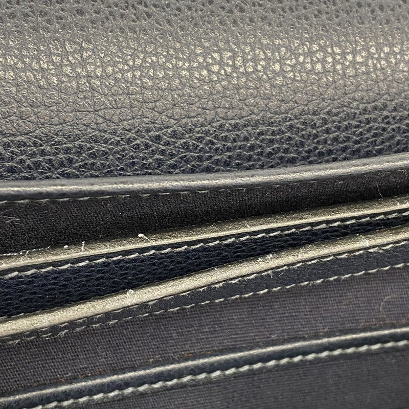 【6fa1322】エルメス ショルダーバッグ コロラドMM ヴァッシュリエジェ ネイビー シルバー金具 □I刻印【中古】レディース