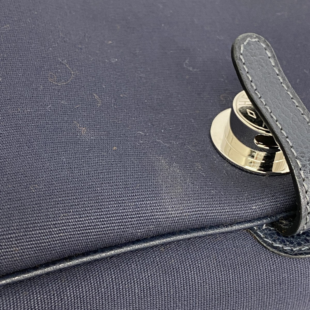 【6fa1322】エルメス ショルダーバッグ コロラドMM ヴァッシュリエジェ ネイビー シルバー金具 □I刻印【中古】レディース