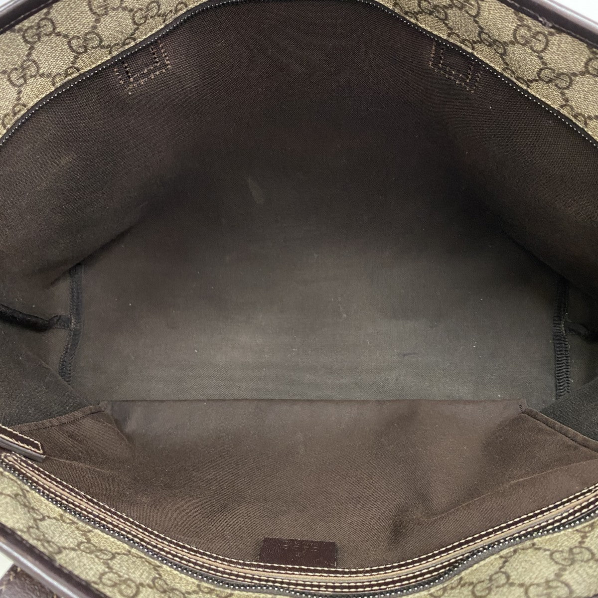 【6fa1338】グッチ トートバッグ GGスプリーム 211137 PVC ブラウン シルバー金具【中古】レディース
