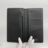 【6fa1342】ルイヴィトン 長財布 ダミエ・グラフィット ポルトフォイユブラザ N62665 ブラック【中古】メンズ