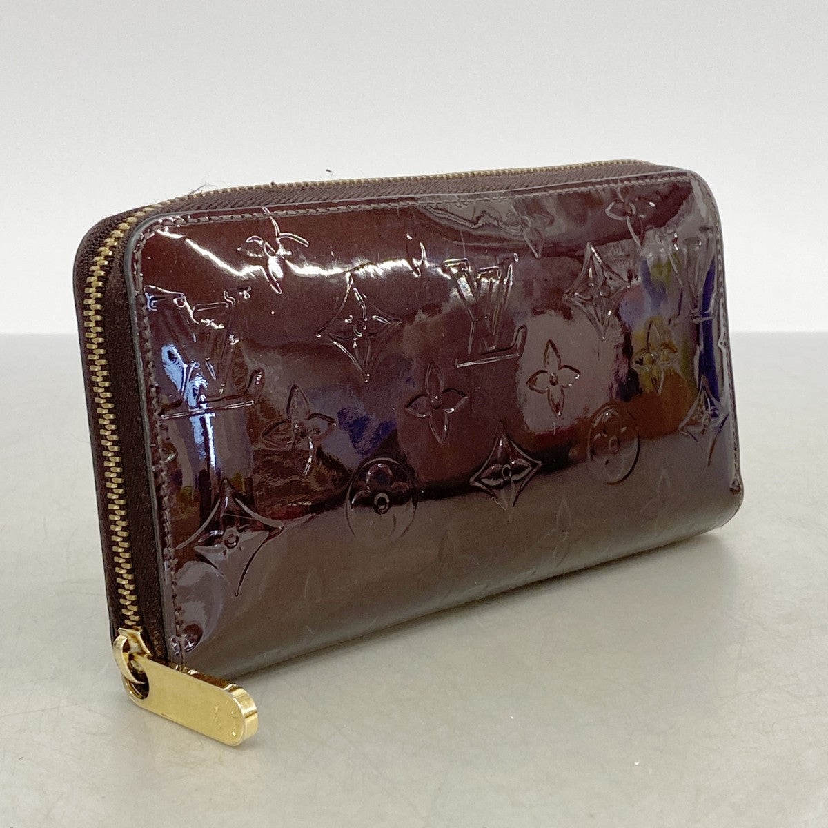 【6fa1343】ルイヴィトン 長財布 ヴェルニ ジッピーウォレット M93522 アマラント【中古】レディース
