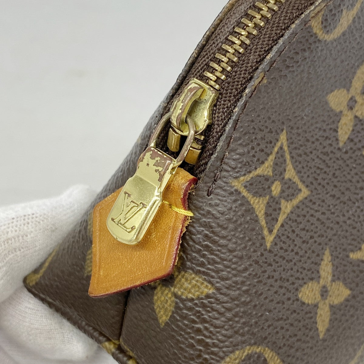 【6fa1349】ルイヴィトン ポーチ ポシェットコスメティックPM M47515 ブラウン【中古】レディース