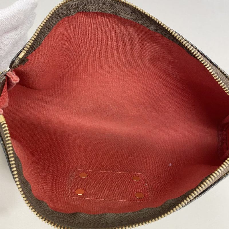【6fa1355】ルイヴィトン ハンドバッグ ダミエ エヴァ N55213 エベヌ【中古】レディース