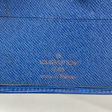 【6fa1358】ルイヴィトン 財布 エピ ポルトビエコンパクト M63555 トレドブルー【中古】レディース