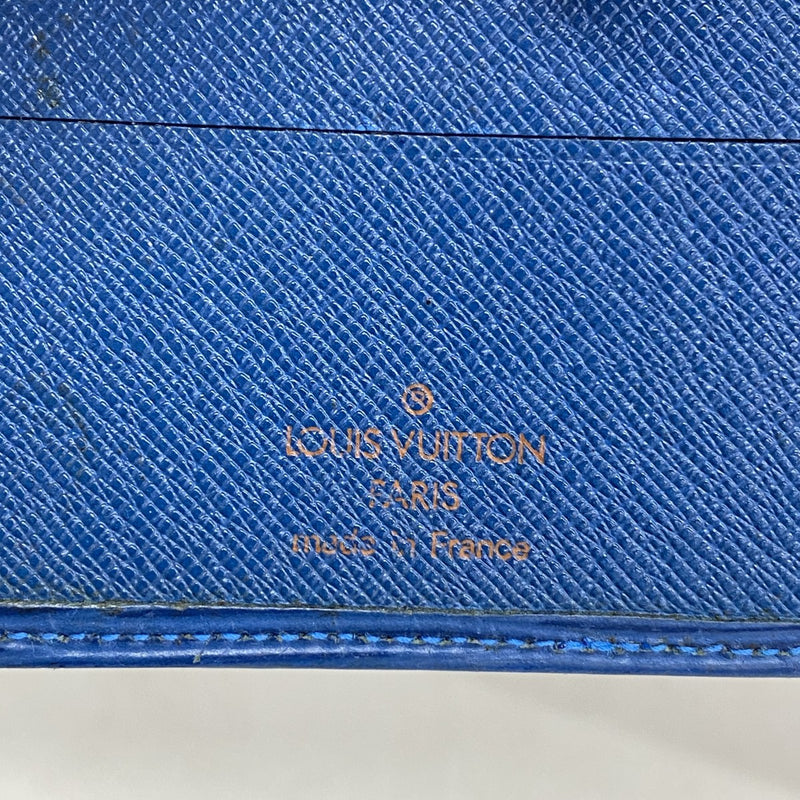 【6fa1358】ルイヴィトン 財布 エピ ポルトビエコンパクト M63555 トレドブルー【中古】レディース